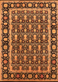 Oriental Orange Industrial Rug, urb3093org