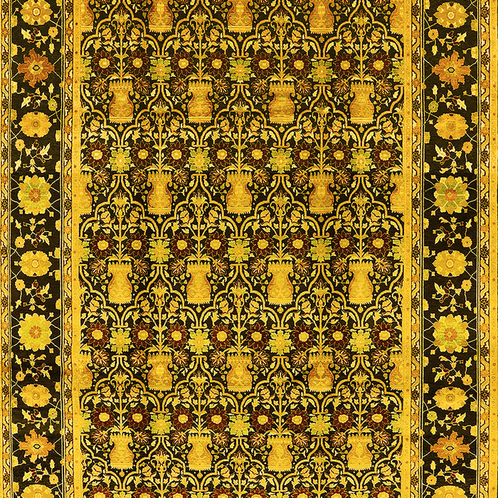 Oriental Yellow Industrial Rug, urb3093yw