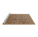 Sideview of Machine Washable Industrial Modern Light Brown Rug, wshurb3094