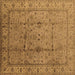 Square Oriental Brown Industrial Rug, urb3094brn