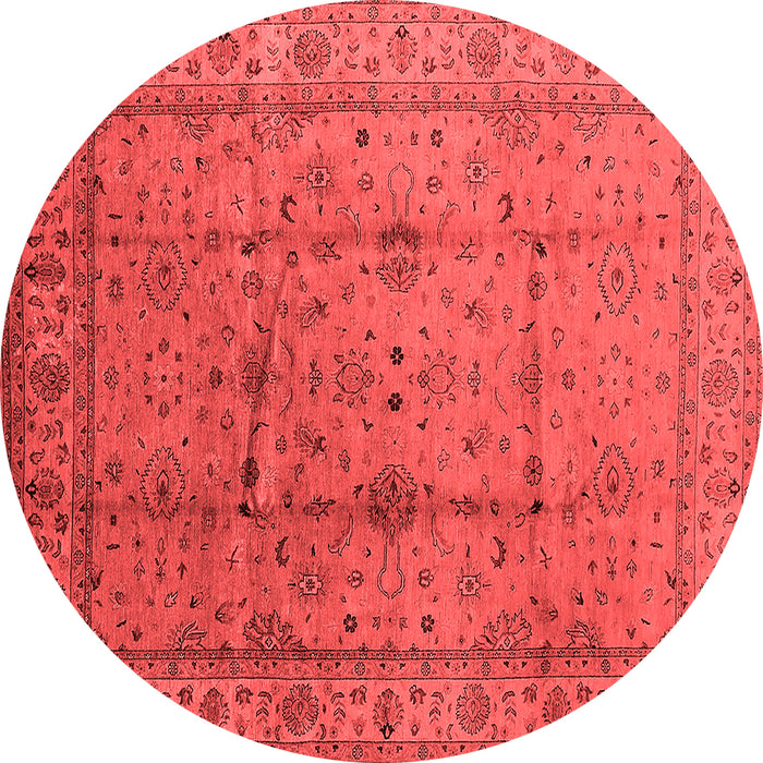 Machine Washable Oriental Red Industrial Rug, wshurb3094red