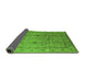 Sideview of Oriental Green Industrial Rug, urb3094grn