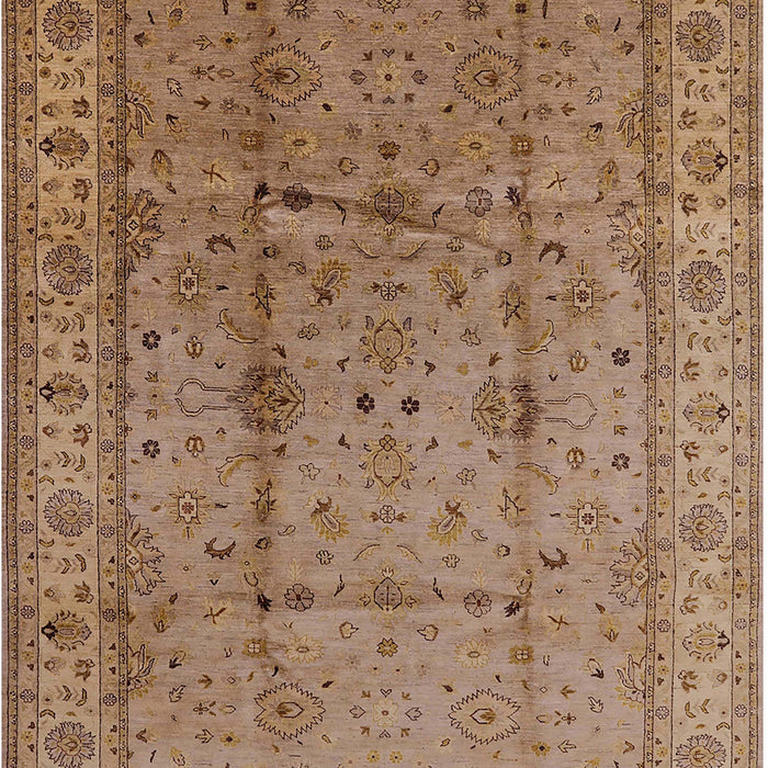 Mid-Century Modern Light Brown Oriental Rug, urb3094
