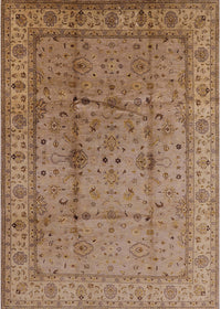 Machine Washable Industrial Modern Light Brown Rug, wshurb3094