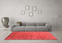 Machine Washable Oriental Red Industrial Rug, wshurb3094red