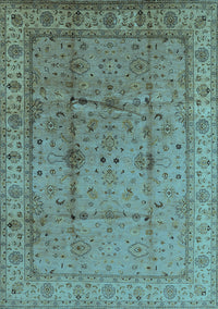 Oriental Light Blue Industrial Rug, urb3094lblu