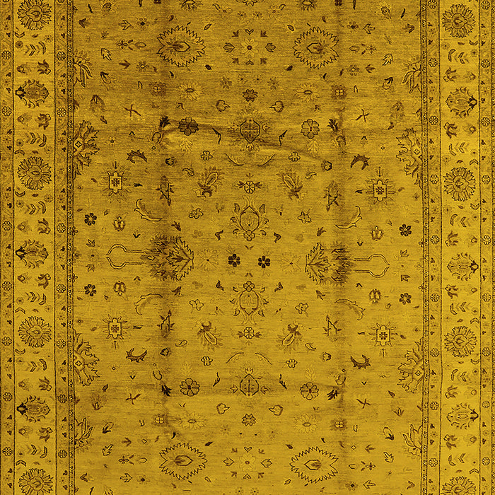 Oriental Yellow Industrial Rug, urb3094yw