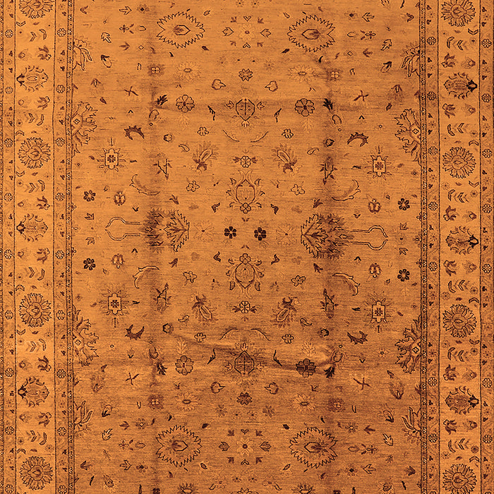 Machine Washable Oriental Orange Industrial Area Rugs, wshurb3094org