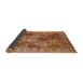 Sideview of Mid-Century Modern Mahogany Brown Oriental Rug, urb3095