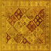 Square Oriental Yellow Industrial Rug, urb3095yw