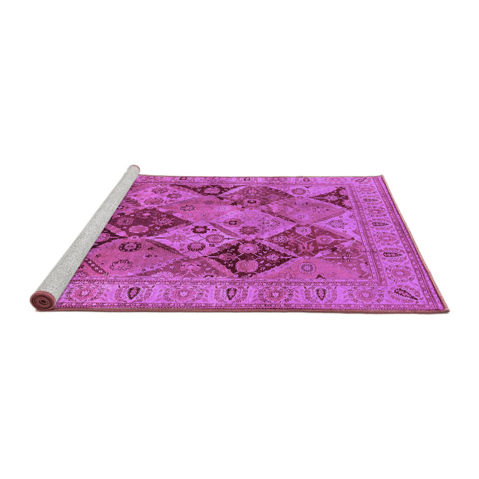 Sideview of Machine Washable Oriental Purple Industrial Area Rugs, wshurb3095pur