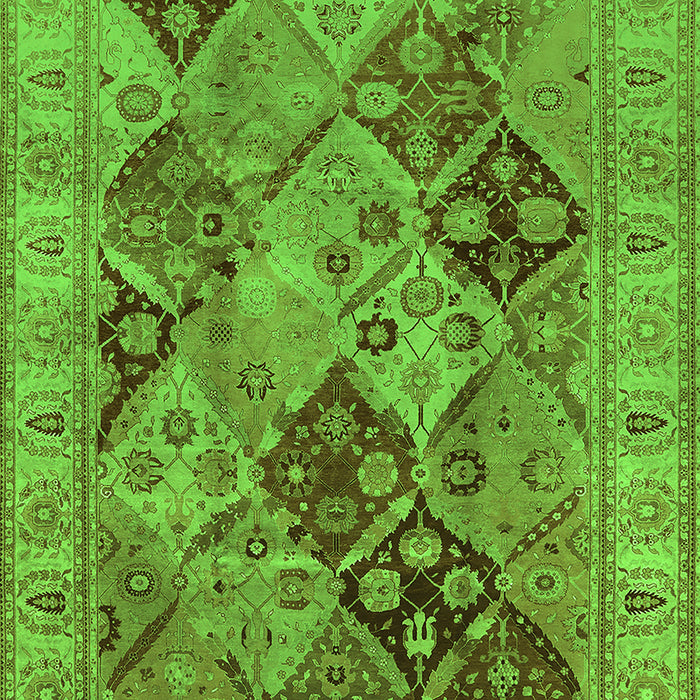 Oriental Green Industrial Rug, urb3095grn