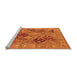 Sideview of Machine Washable Oriental Orange Industrial Area Rugs, wshurb3095org