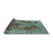 Sideview of Oriental Light Blue Industrial Rug, urb3095lblu