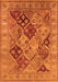 Machine Washable Oriental Orange Industrial Area Rugs, wshurb3095org