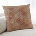 Lifestyle Image of Mid-Century Modern Urban Square Mahogany Brown Throw Pillow, 18 inch by 18 inch, pwurb3095