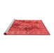 Industrial Red Washable Rugs