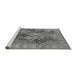 Sideview of Machine Washable Oriental Gray Industrial Rug, wshurb3095gry