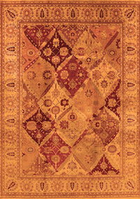 Oriental Orange Industrial Rug, urb3095org