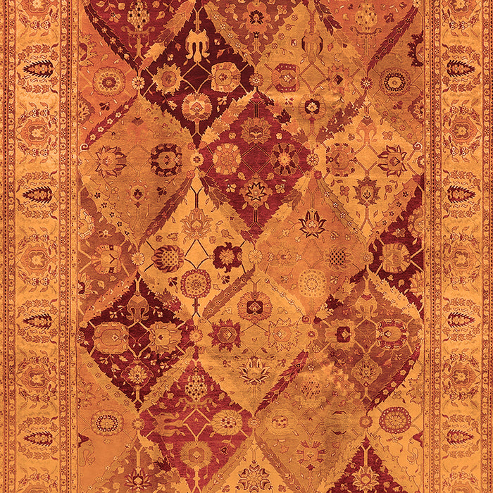 Oriental Orange Industrial Rug, urb3095org
