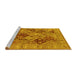 Sideview of Machine Washable Oriental Yellow Industrial Rug, wshurb3095yw