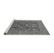 Sideview of Machine Washable Oriental Gray Industrial Rug, wshurb3096gry