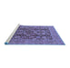 Sideview of Machine Washable Oriental Blue Industrial Rug, wshurb3096blu