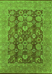 Oriental Green Industrial Rug, urb3096grn