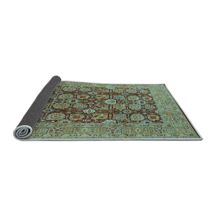 Sideview of Oriental Light Blue Industrial Rug, urb3096lblu
