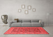 Industrial Red Washable Rugs