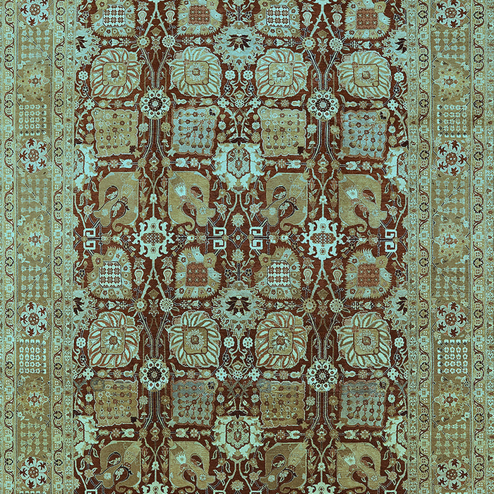 Oriental Light Blue Industrial Rug, urb3096lblu