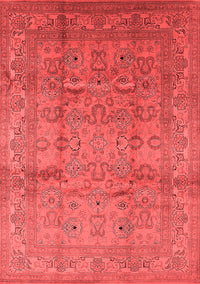 Oriental Red Industrial Rug, urb3097red