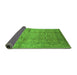 Sideview of Oriental Green Industrial Rug, urb3097grn