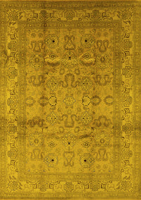 Oriental Yellow Industrial Rug, urb3097yw