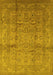 Oriental Yellow Industrial Rug, urb3097yw