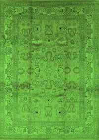 Oriental Green Industrial Rug, urb3097grn