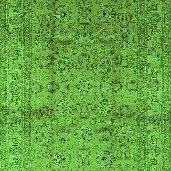 Oriental Green Industrial Rug, urb3097grn