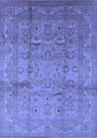 Oriental Blue Industrial Rug, urb3097blu