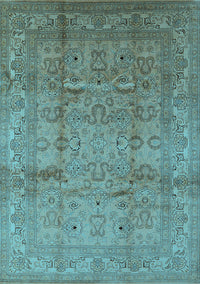 Oriental Light Blue Industrial Rug, urb3097lblu