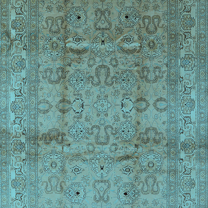 Oriental Light Blue Industrial Rug, urb3097lblu