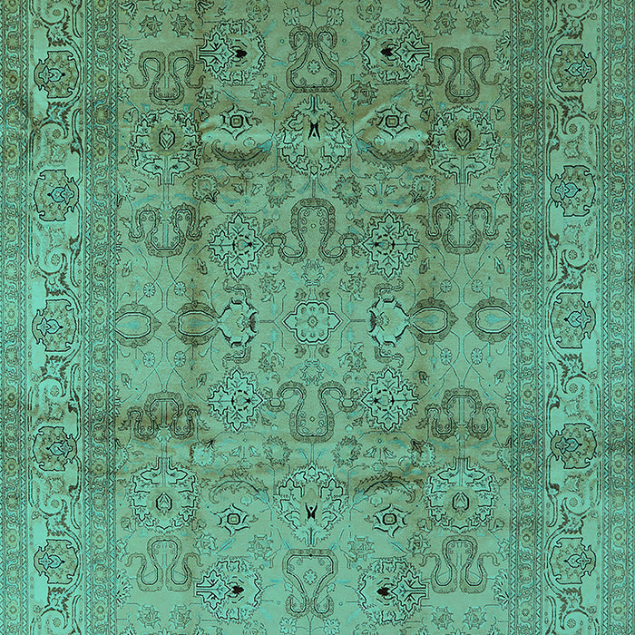Oriental Turquoise Industrial Rug, urb3097turq