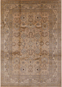 Machine Washable Industrial Modern Light Copper Gold Rug, wshurb3097