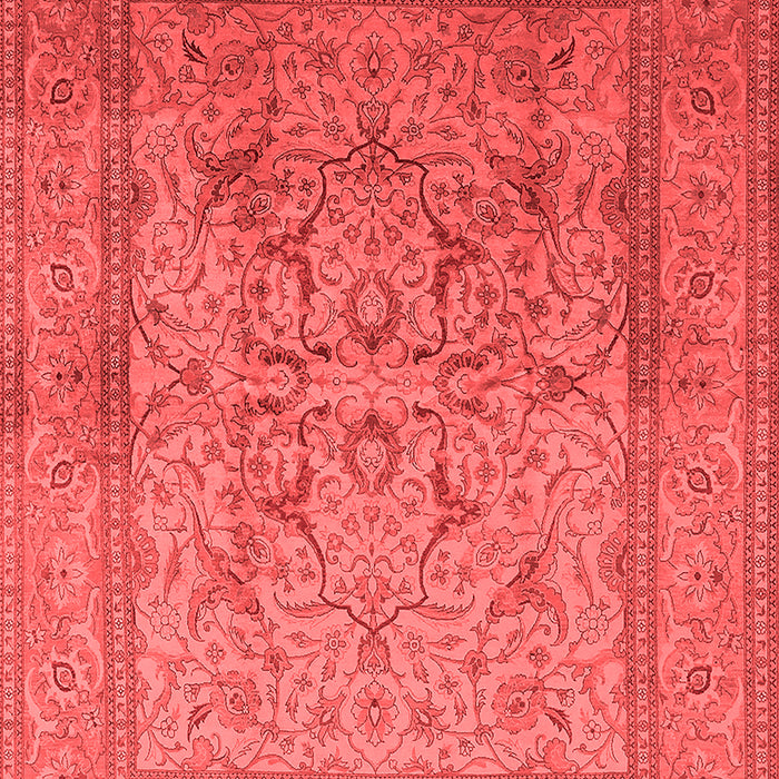 Machine Washable Oriental Red Industrial Rug, wshurb3098red