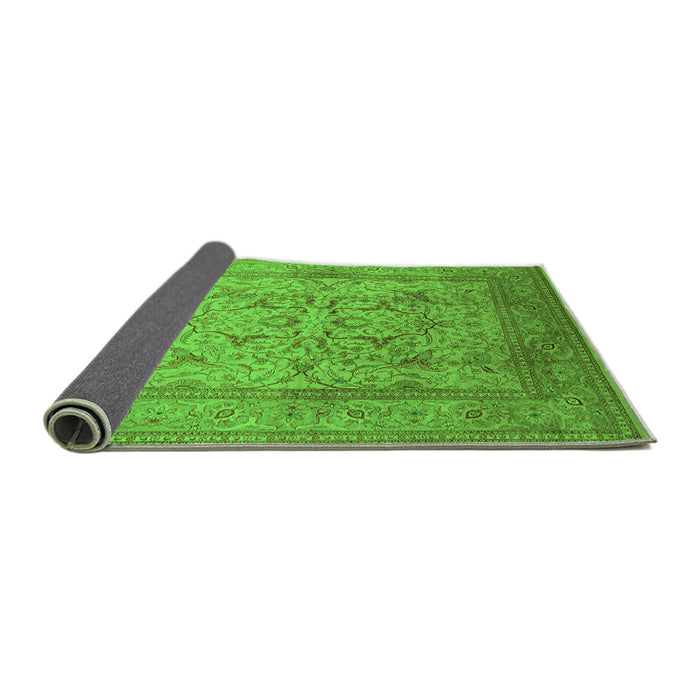Sideview of Oriental Green Industrial Rug, urb3098grn