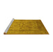 Sideview of Machine Washable Oriental Yellow Industrial Rug, wshurb3098yw