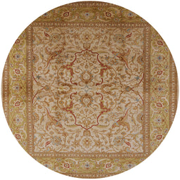 Round Machine Washable Industrial Modern Brown Sand Brown Rug, wshurb3098