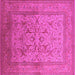 Square Oriental Pink Industrial Rug, urb3098pnk