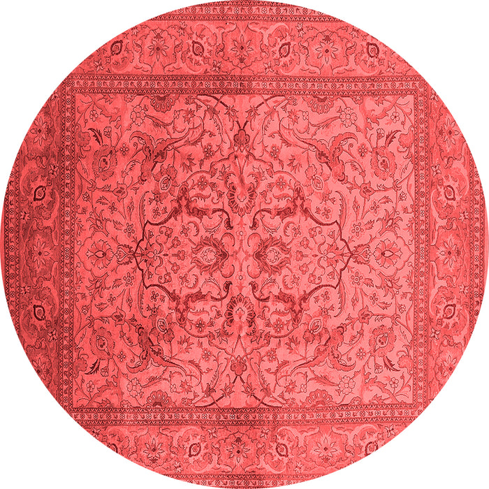 Machine Washable Oriental Red Industrial Rug, wshurb3098red