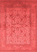 Oriental Red Industrial Area Rugs