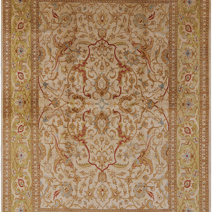 Mid-Century Modern Brown Sand Brown Oriental Rug, urb3098